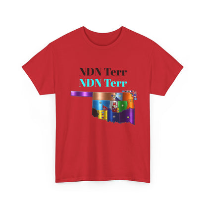 NDN Terr Oklahoma Map Tee — Native Pride Graphic T-Shirt with Arrows