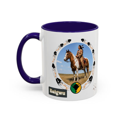 Kiowa Native Horse Photo Mug — Western Indigenous Pride Coffee Cup (11oz/15oz)