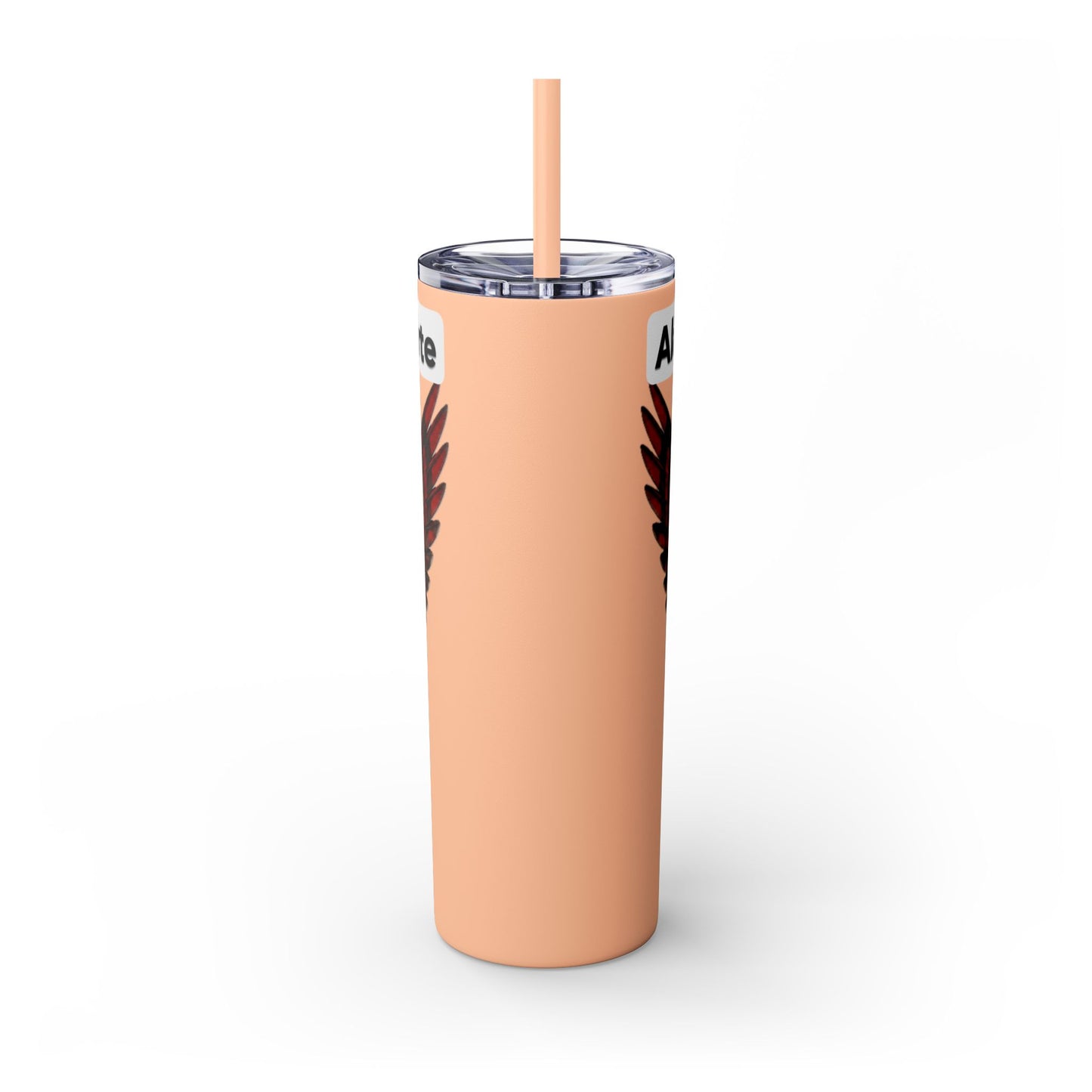 AQ Skinny Tumbler with Straw, 20oz