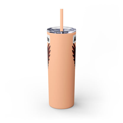 AQ Skinny Tumbler with Straw, 20oz