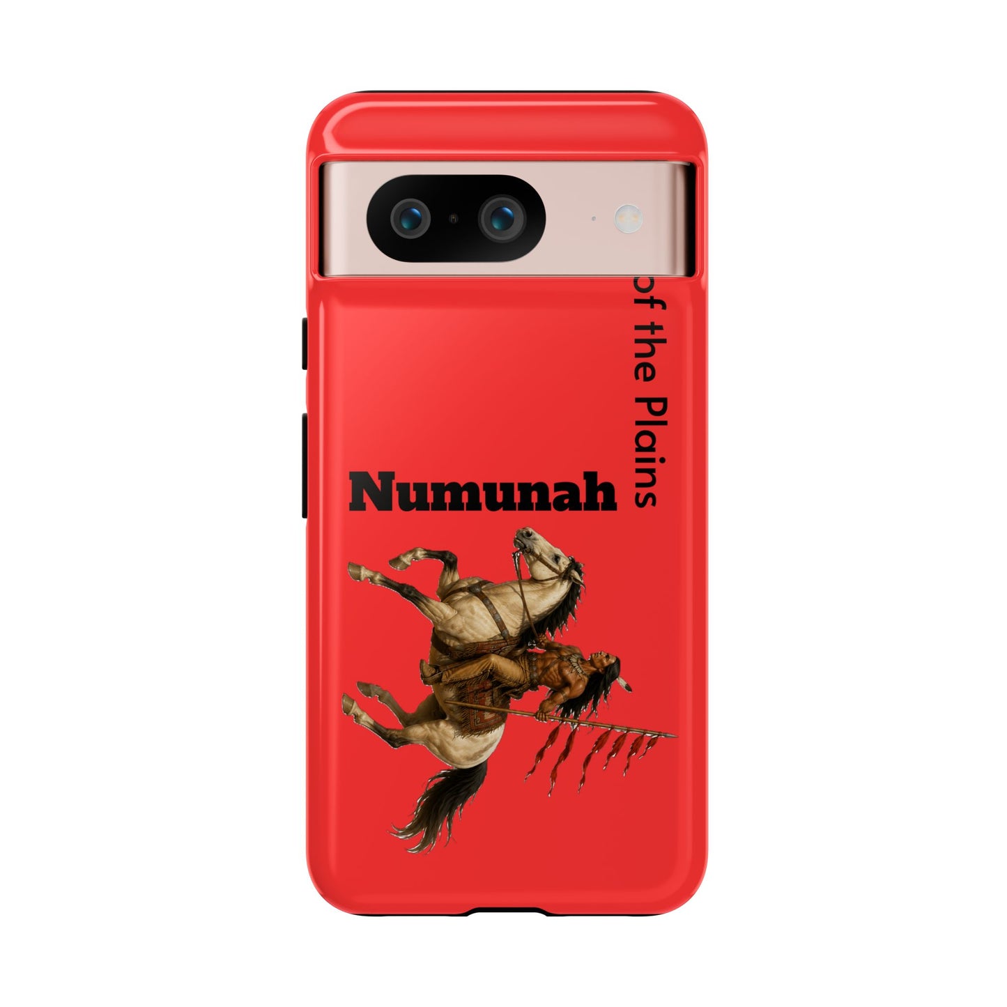 Comanche Numunah Horse Phone Case — 'Lords of the Plains' Red Protective Case