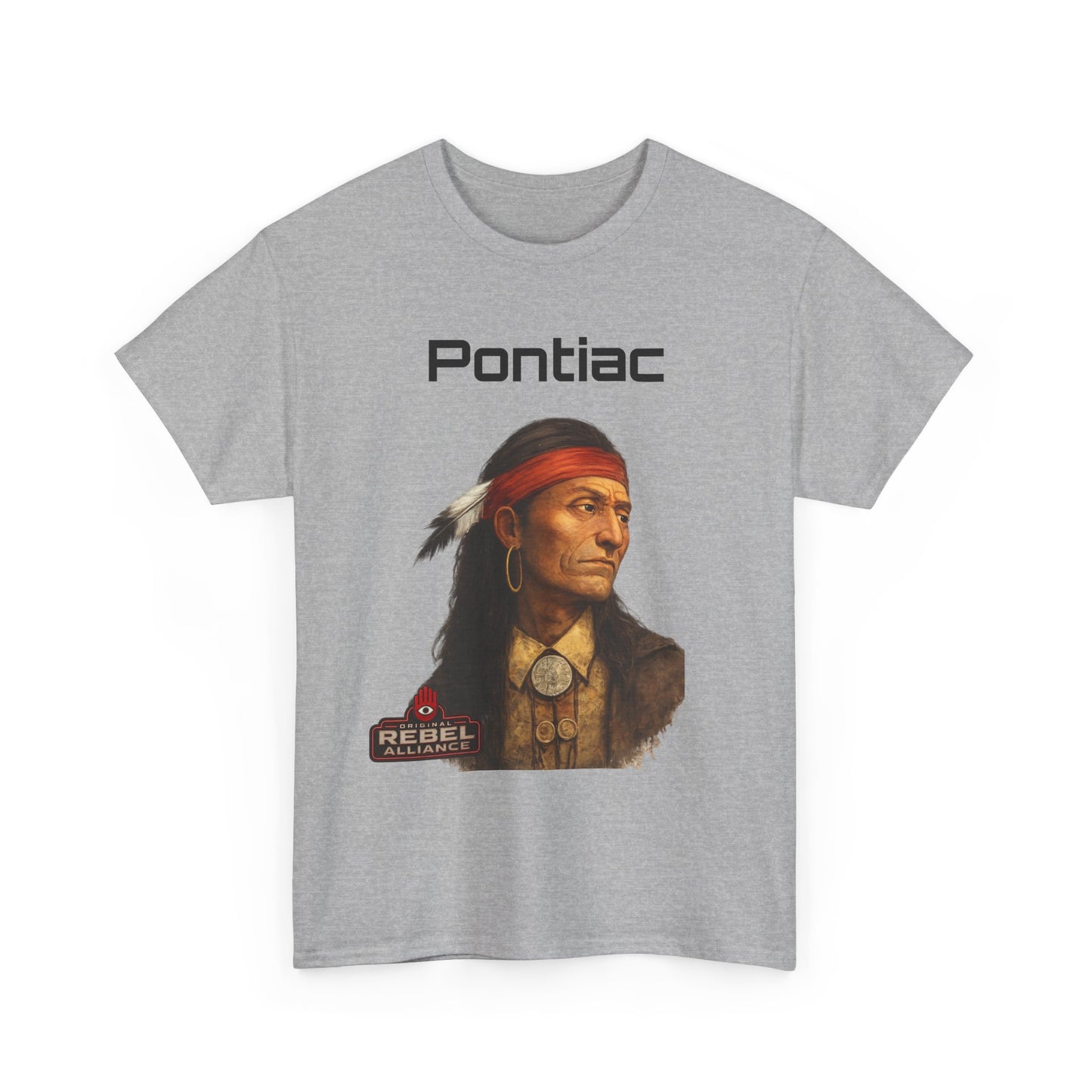 Pontiac Portrait T‑Shirt — Native Chief Graphic Tee