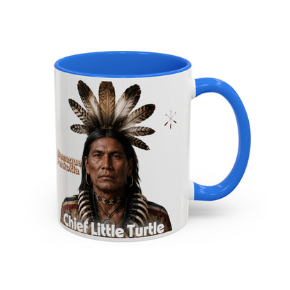 Miami Ceramic Mug — 'Chief Little Turtle' Native Warrior Portrait (11oz & 15oz)
