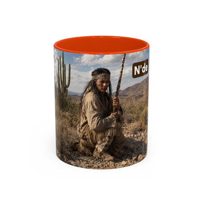 Ft. Sill Apache Desert Scene Coffee Mug — 'N'de' Southwest Landscape 11/15oz