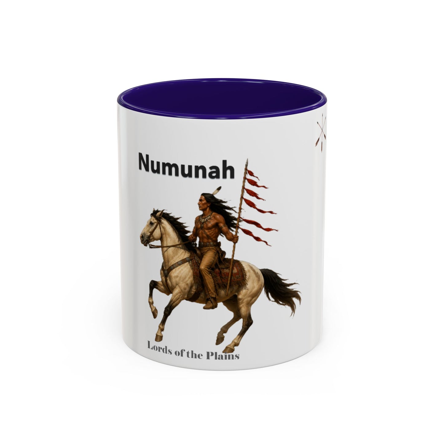 Comanche Numunah ‘Lords of the Plains’ Horseman Coffee Mug — Native Warrior Ceramic Mug (11oz/15oz)