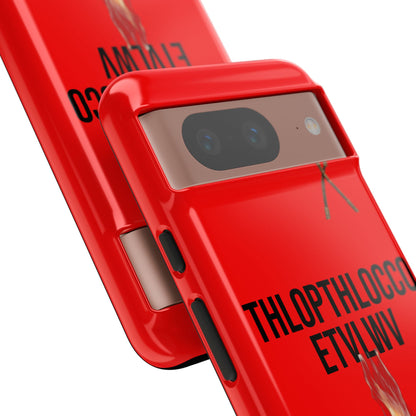 Thlopthlocco Protective Phone Case —  Text "THLOPTHLOCCO ETVLWV"