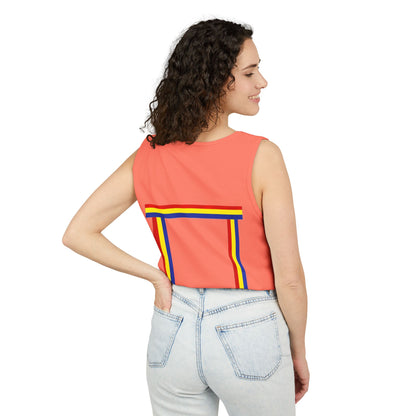Blue Ribbon Shirt inpired Tank Top — Minimal Rainbow Ribbon Graphic
