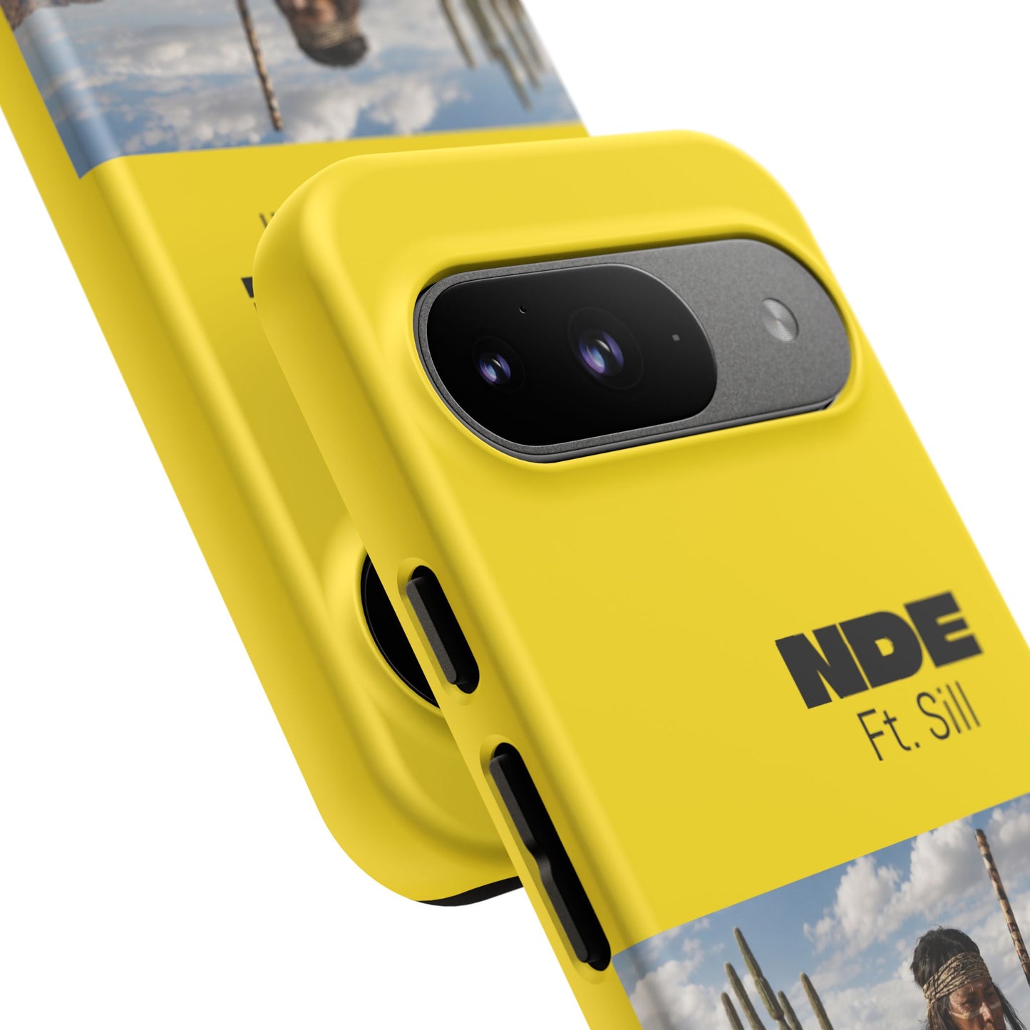 Ft. Sill Phone Case — Yellow ‘NDE Ft. Sill’ Desert Photo Protective Cover