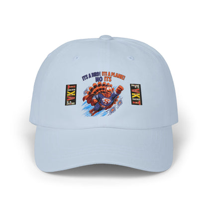 Turkey Dad Cap with Retro Turkey 'It’s A Murder, It’s A Massacre, No It’s' Graphic — Thanksgiving Hat