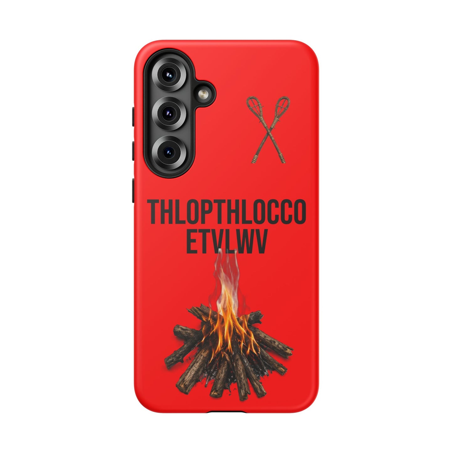 Thlopthlocco Protective Phone Case —  Text "THLOPTHLOCCO ETVLWV"