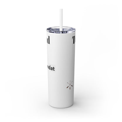 Wyandotte Skinny Tumbler with Straw, 20oz