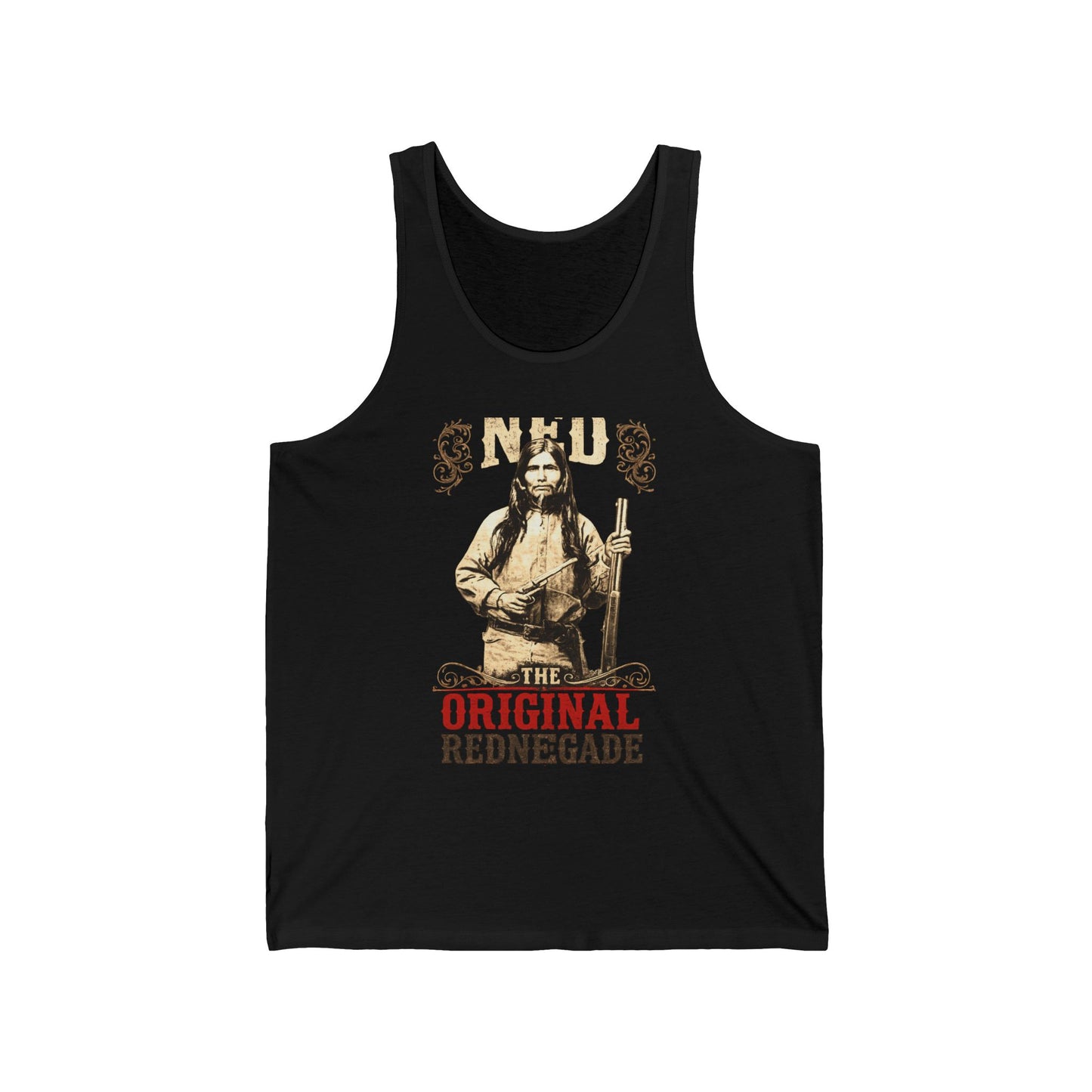 Original Rednegade Tank Top — Vintage Native American Warrior Graphic