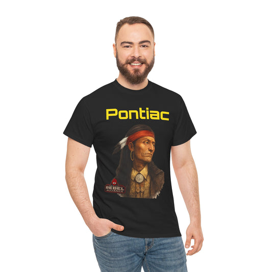 Pontiac Portrait T‑Shirt — Native Chief Graphic Tee