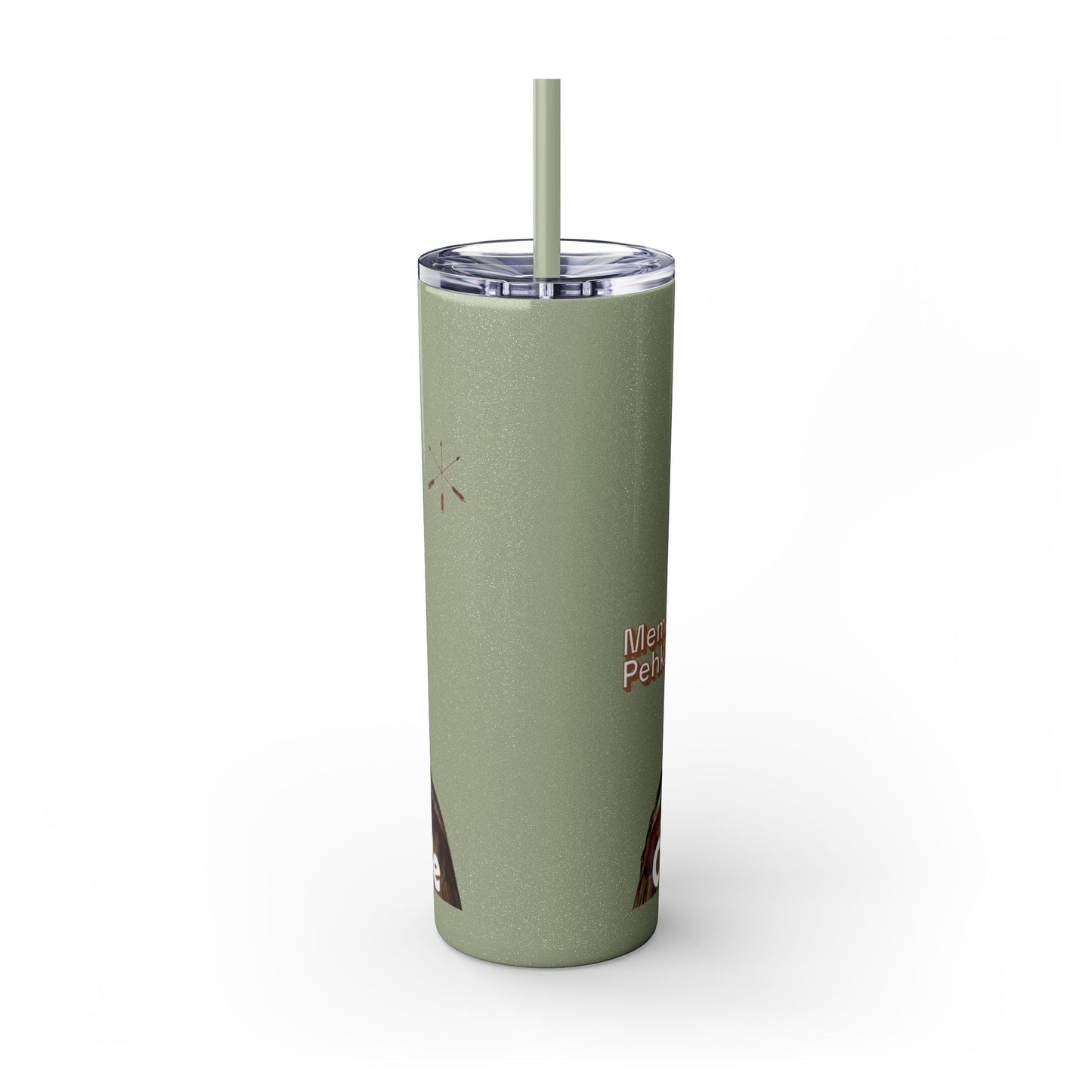 Miami 20oz Skinny Tumbler with Straw — Native Chief Portrait Travel Cup