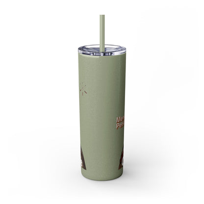 Miami 20oz Skinny Tumbler with Straw — Native Chief Portrait Travel Cup