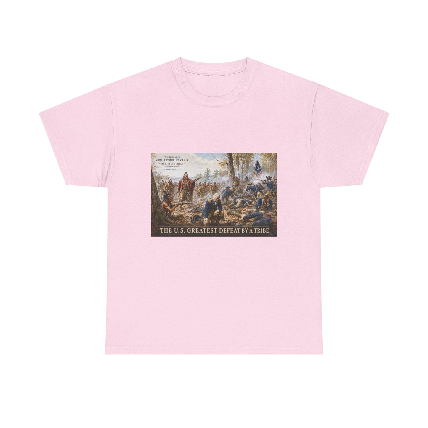 Chief Little Turtle Historical Battle Tee — "The U.S. Greatest Defeat by a Tribe" Cotton T-Shirt