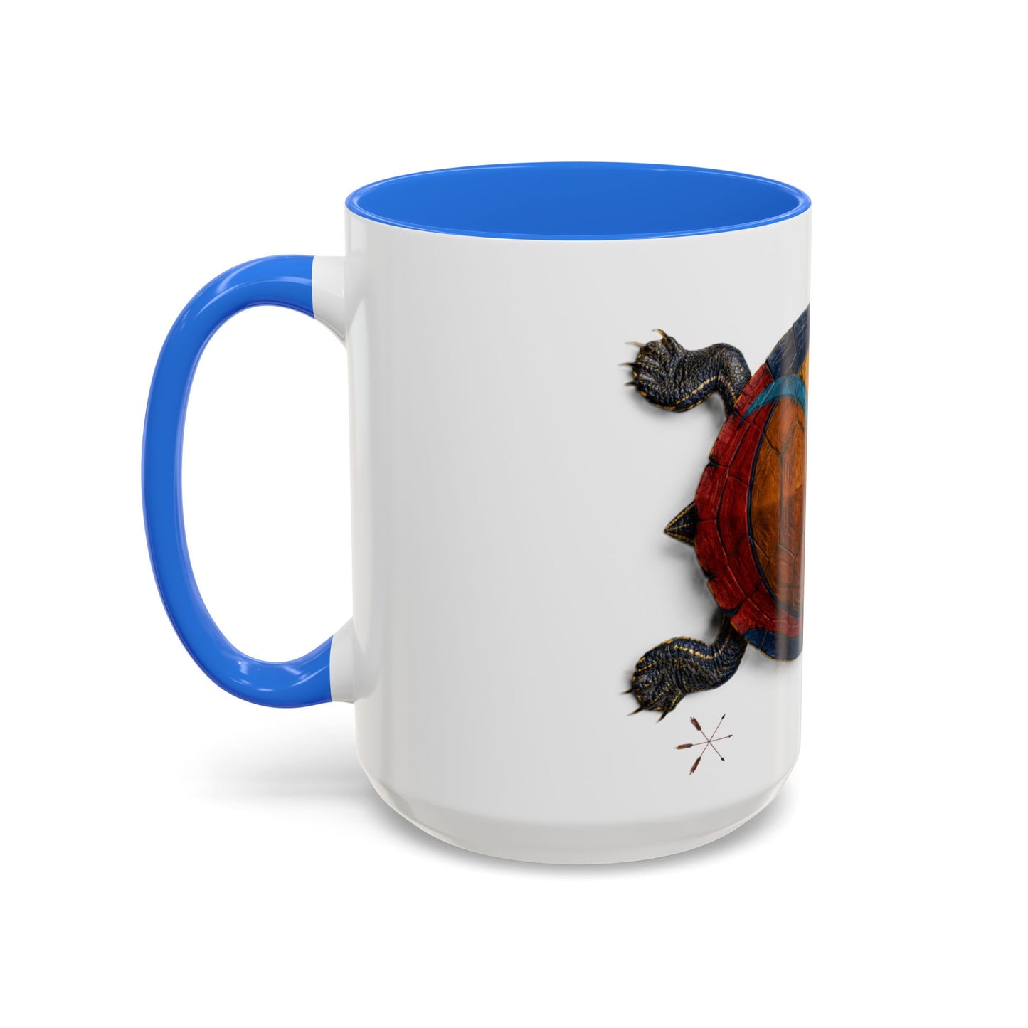 Delaware West Colorful Turtle Coffee Mug — Vibrant Hand-Painted Shell Design (11oz/15oz)