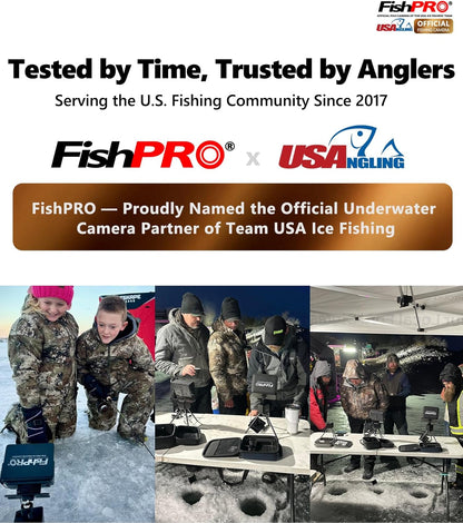 [® 2026 Upgrade] 4.5'' True HD 1080P Underwater Fishing Camera (Plug & Play) - Ice Fishing Camera Underwater W/ 5,000Mah, USB-C, IR+LED, Fish Finder for Ice/Lake/Kayak, 65Ft
