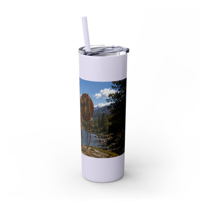 Chickasaw Skinny Tumbler with Straw, 20oz