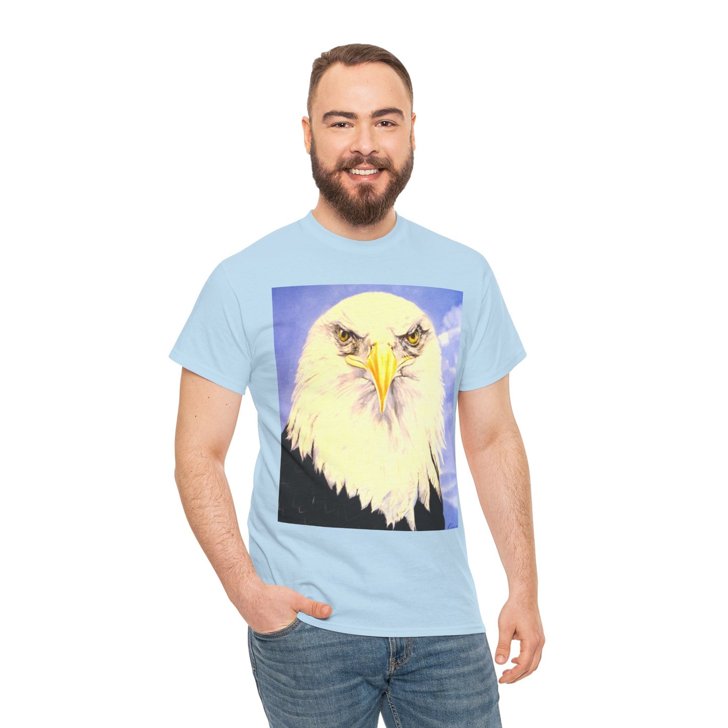 Bald Eagle Graphic Tee — Patriotic Vintage Bird T-Shirt with Arrow Back Design