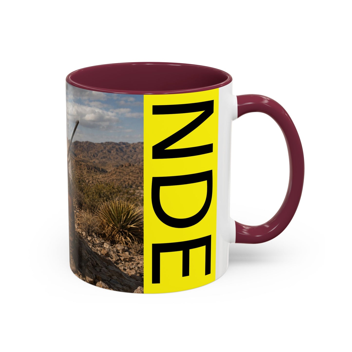 Ft. Sill Apache Desert Scene Coffee Mug — 'N'de' Southwest Landscape 11/15oz