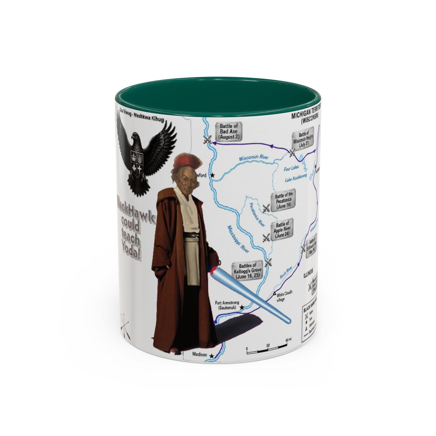 Blackhawk Map Mug — Obi-Wan Kenobi Illustrated Coffee Cup (11oz/15oz)