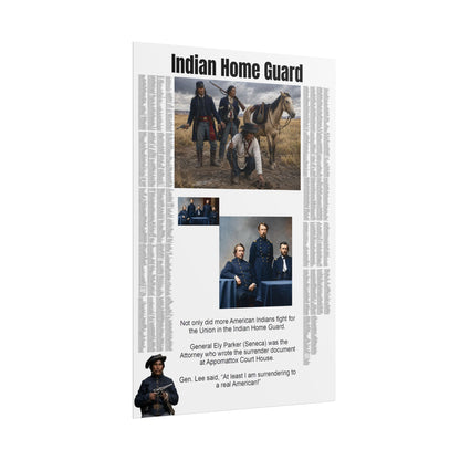 Indian Home Guard Historical Poster – Civil War Native American Tribute Rolled Poster