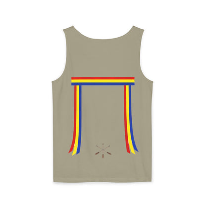 Blue Ribbon Shirt inpired Tank Top — Minimal Rainbow Ribbon Graphic