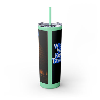 Wichita Skinny Tumbler with Straw, 20oz
