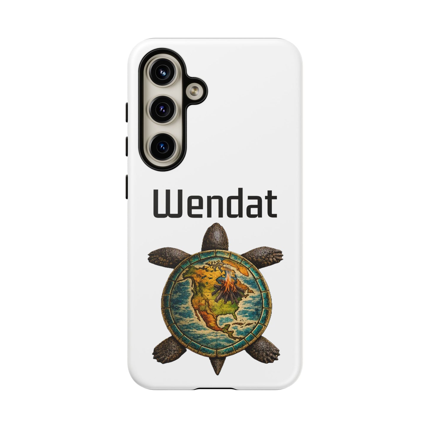 Wyandotte Wendat Turtle Phone Case — Indigenous Turtle Shield Design