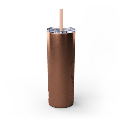 Otoe Missouria Native Animal Medicine Wheel 20oz Skinny Tumbler with Straw