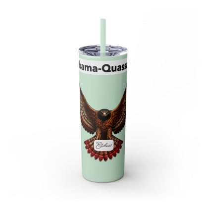 AQ Skinny Tumbler with Straw, 20oz