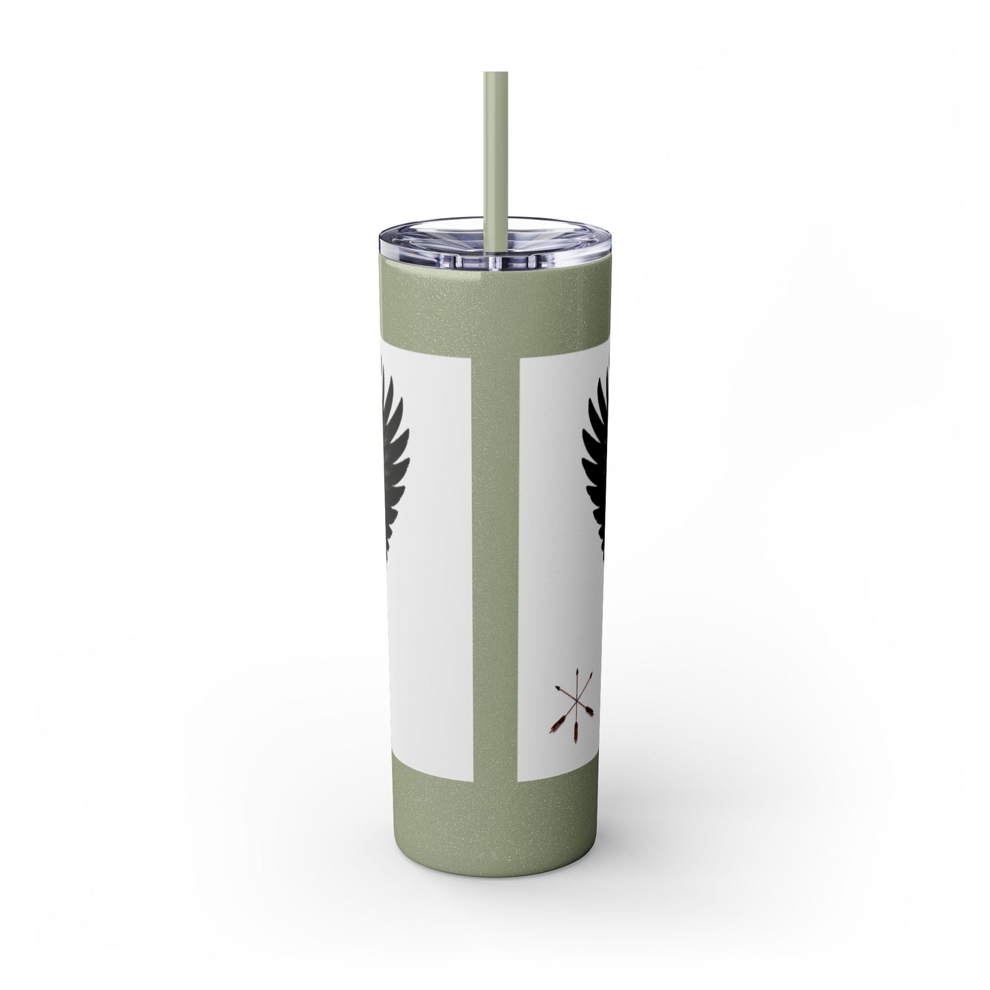 Sac Fox Skinny Tumbler with Straw, 20oz
