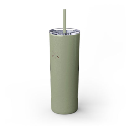 Thlopthlocco Skinny Tumbler with Straw, 20oz