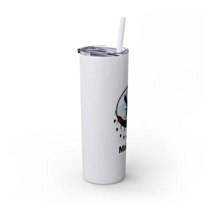 Modoc Eagle Skinny Tumbler – 20oz Straw Travel Cup (Maklaks)
