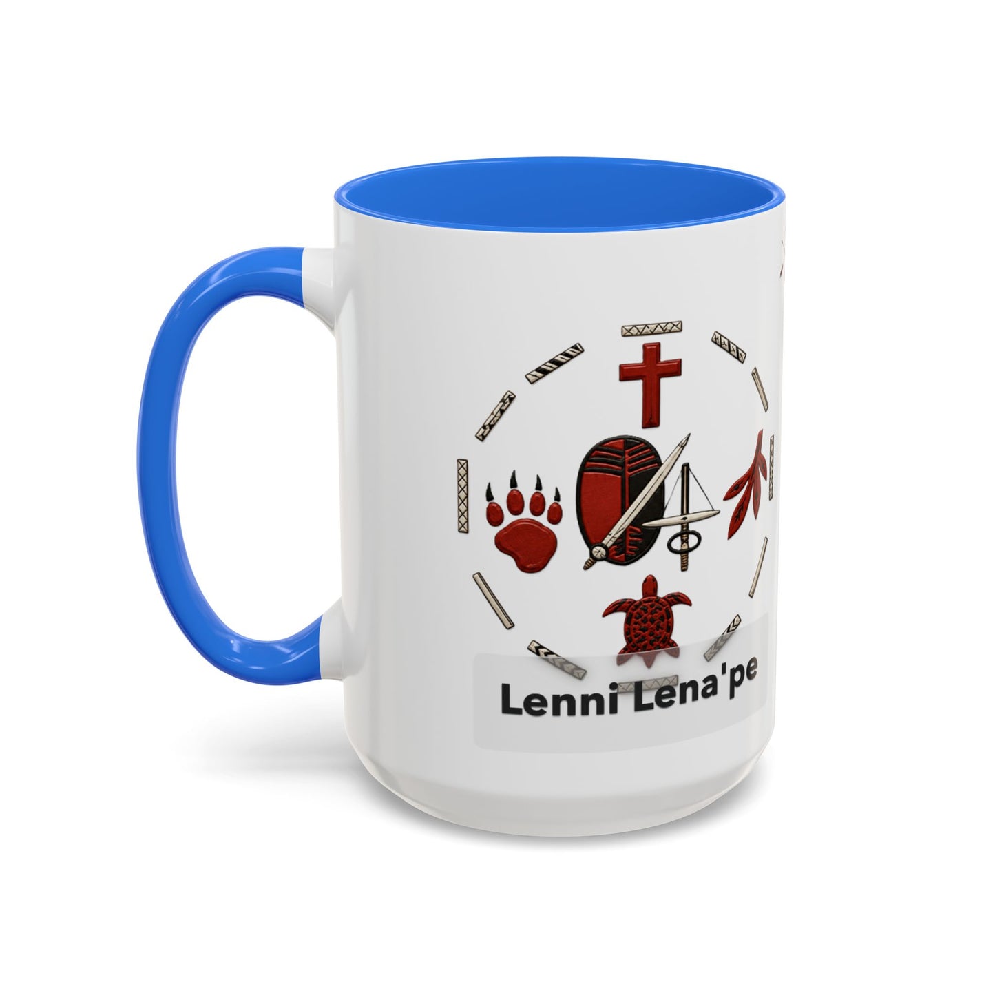 Delaware East Lenni Lenape Tribal Ceramic Mug – Native Symbols Coffee Cup (11oz/15oz)