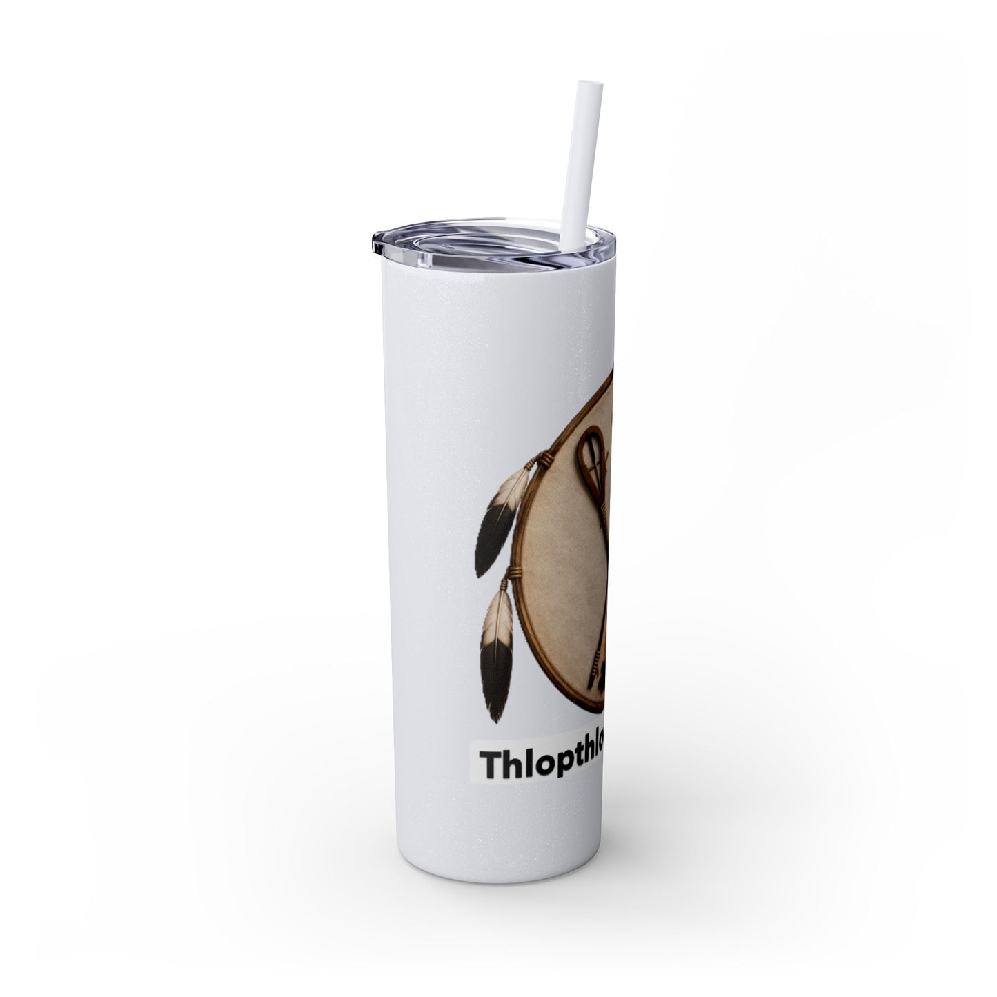 Thlopthlocco Skinny Tumbler with Straw, 20oz