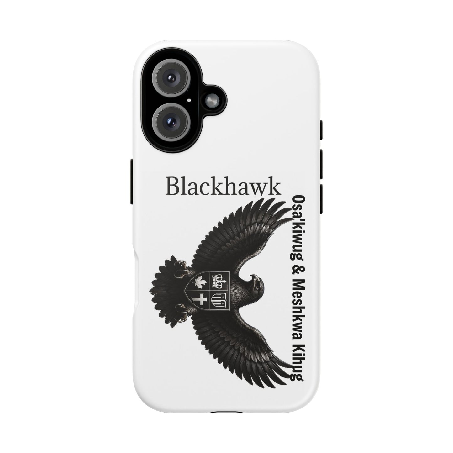 Sac&Fox Phone Case — 'Blackhawk' Raven Crest Protective Tough Case