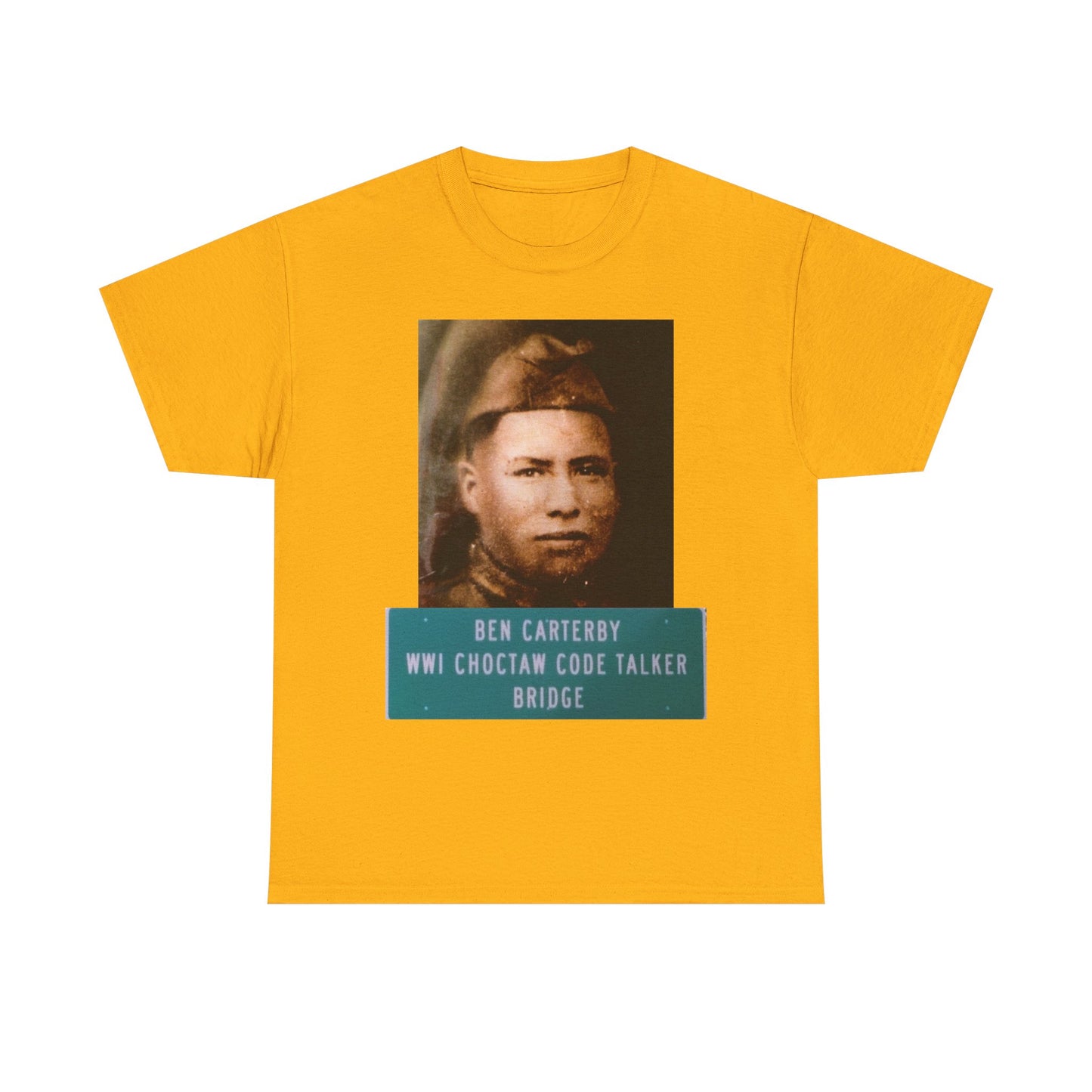 Ben Carterby Choctaw Code Talker T-Shirt — WWII Native American Veteran Tribute