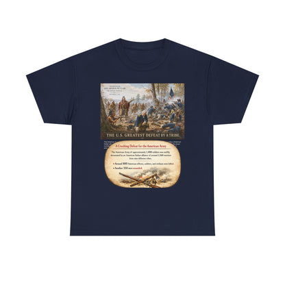 Chief Little Turtle Historical Battle Tee — "The U.S. Greatest Defeat by a Tribe" Cotton T-Shirt