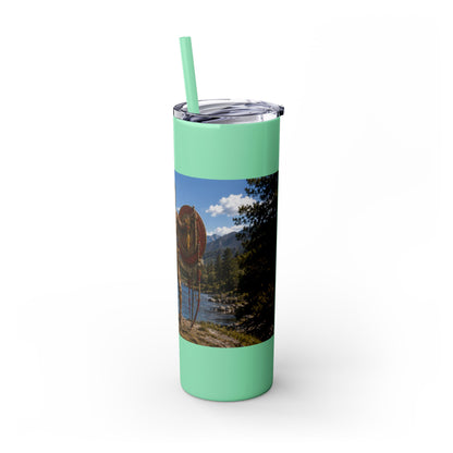 Chickasaw Skinny Tumbler with Straw, 20oz