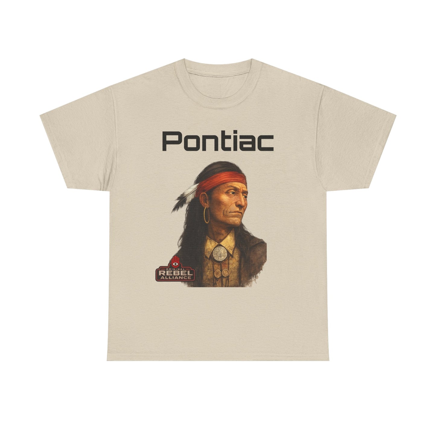 Pontiac Portrait T‑Shirt — Native Chief Graphic Tee