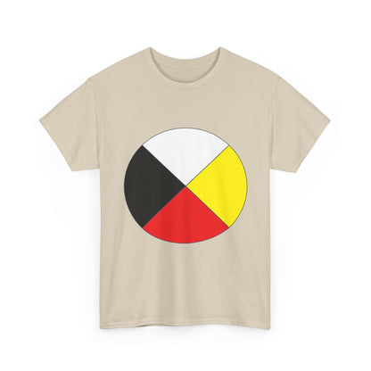 Native Medicine Wheel Tee — Four Directions Circle Design T-Shirt