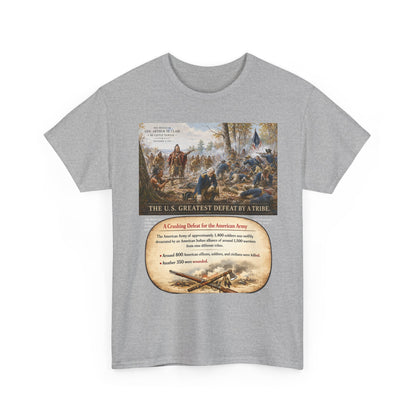 Chief Little Turtle Historical Battle Tee — "The U.S. Greatest Defeat by a Tribe" Cotton T-Shirt