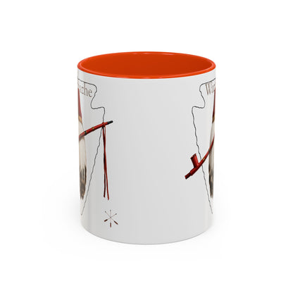 Osage Wazhazhe Tribal Feather Mug (11oz & 15oz) — Native-Inspired Coffee Cup