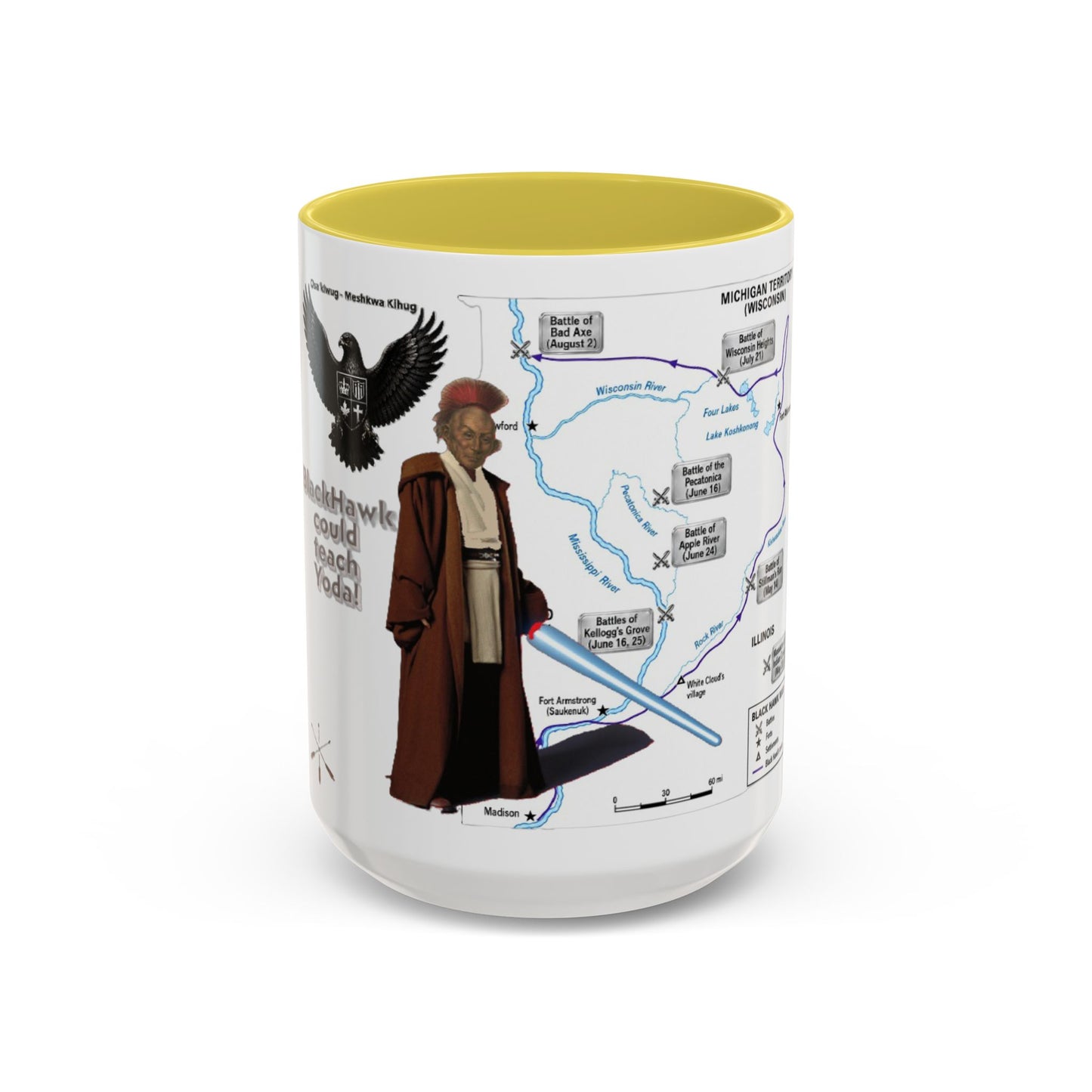 Blackhawk Map Mug — Obi-Wan Kenobi Illustrated Coffee Cup (11oz/15oz)