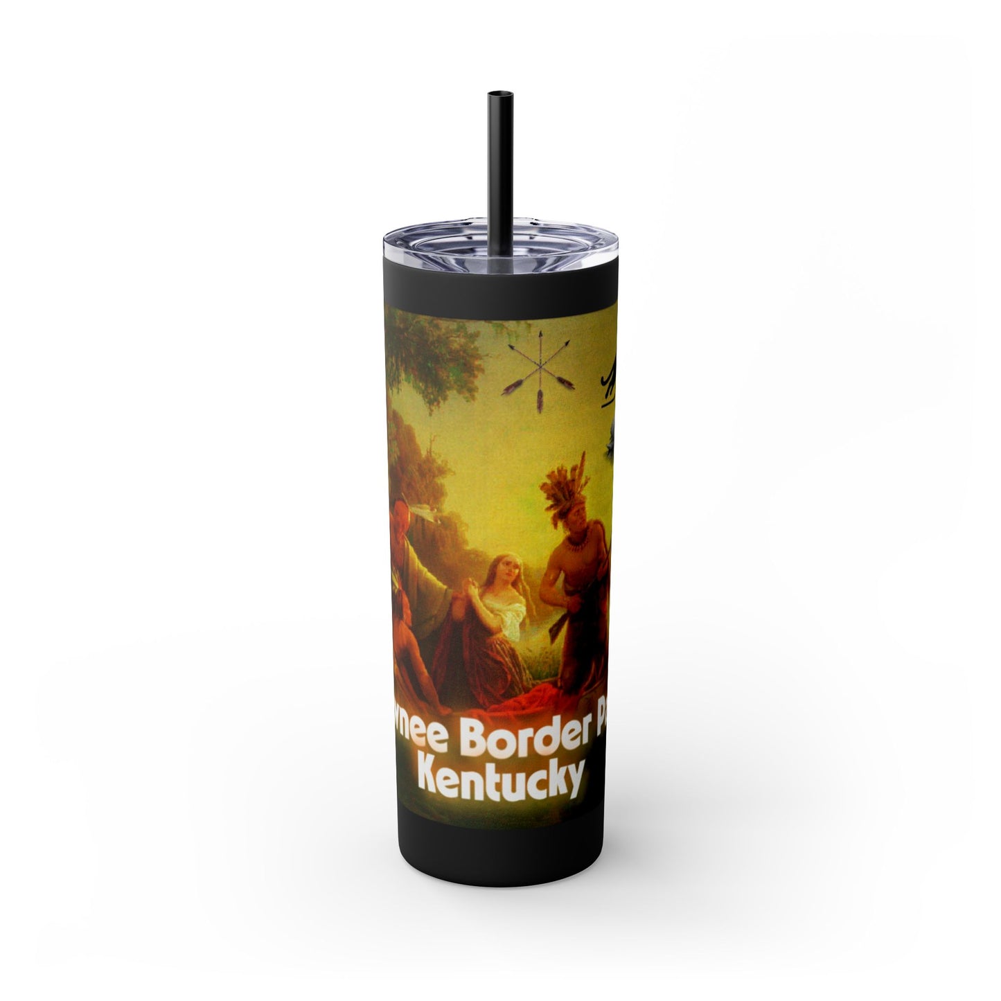 Shawnee East Skinny Tumbler with Straw, 20oz