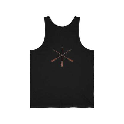 Masks Graphic Tank Top — Boho Festival Summer Tee