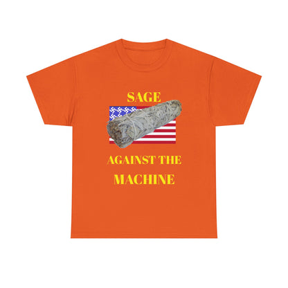 Sage Against the Machine T-Shirt — American Flag Smudge Stick Tee