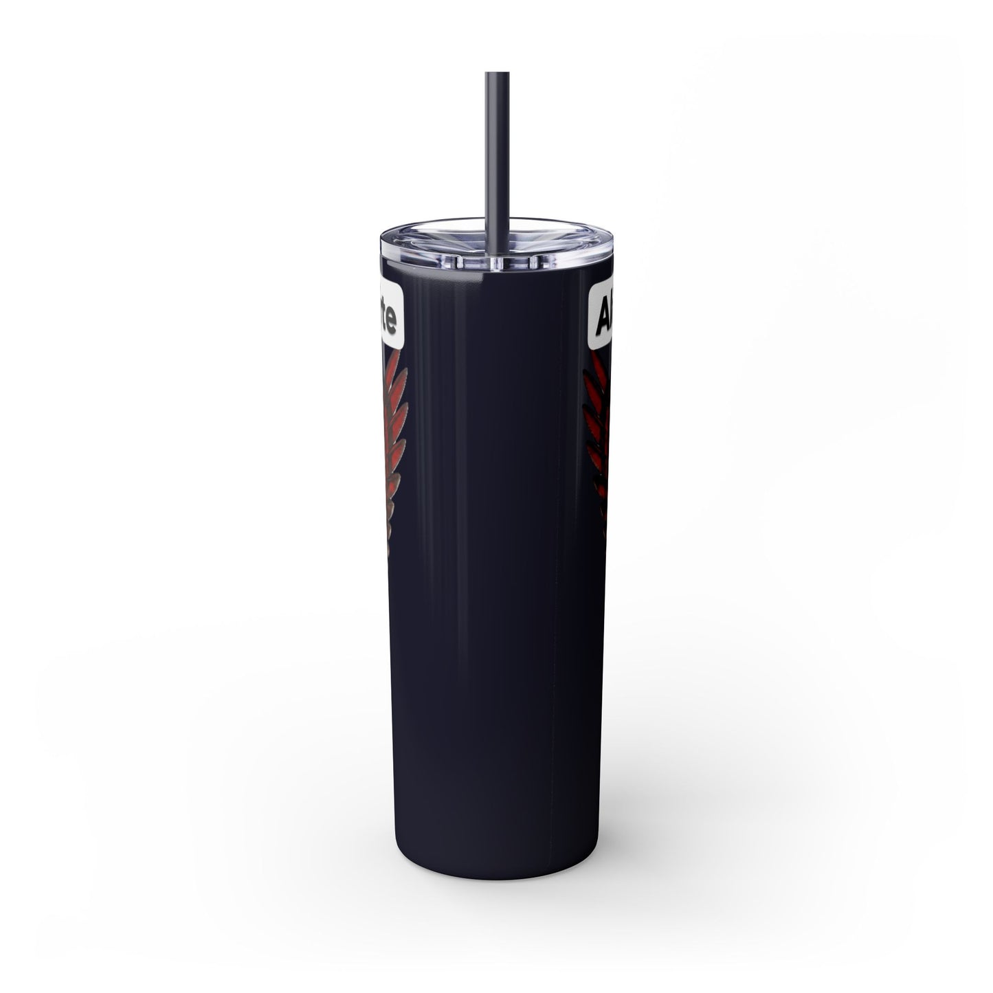 AQ Skinny Tumbler with Straw, 20oz